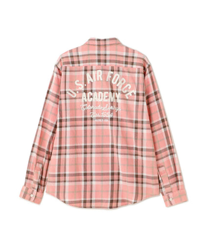 FADE CHECK SHIRT "USAFA" / 褪色格子襯衫 / AVIREX / 阿維雷克斯