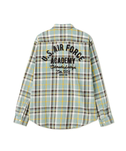 FADE CHECK SHIRT "USAFA" / 褪色格子襯衫 / AVIREX / 阿維雷克斯