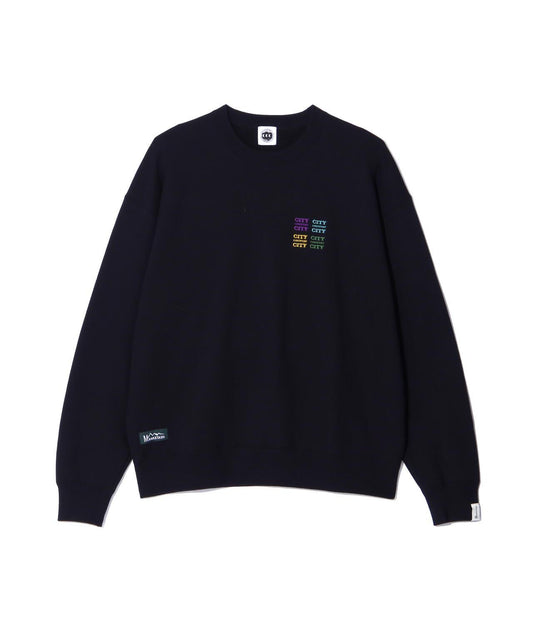 城市鄉村城市×MANASTASH刺繡標誌衛衣