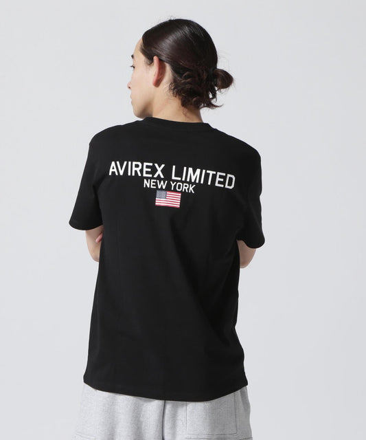 《&DEPOT限定》短袖圓領T恤 'AVIREX LIMITED NY'