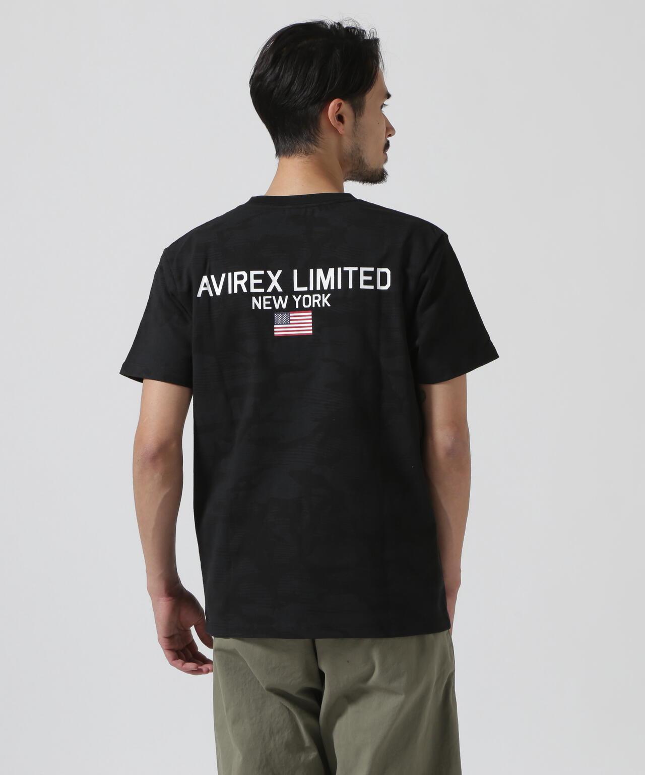 《&DEPOT限定》短袖圓領T恤 'AVIREX LIMITED NY'