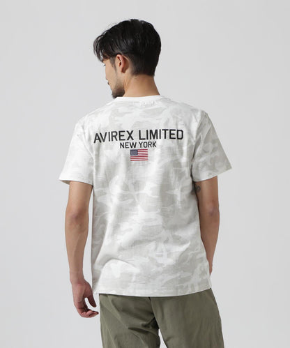《&DEPOT限定》短袖圓領T恤 'AVIREX LIMITED NY'