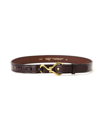 TORY LEATHER 鎳質蹄鏟腰帶