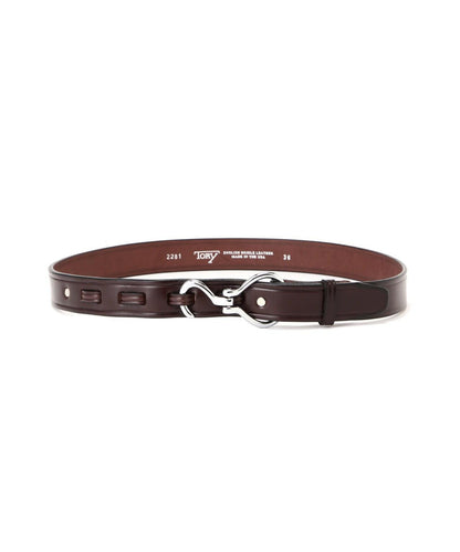 TORY LEATHER 鎳質蹄鏟腰帶