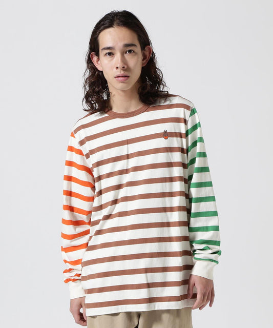 POP TRADING COMPANY/米菲條紋長袖T恤
