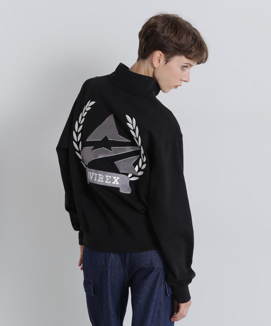 《&DEPOT限定》ASTAR HALFZIP SWEAT / A星 半拉鍊衛衣 / AVIREX / 阿維雷克斯