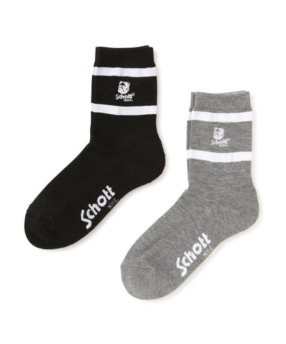 直營限定/HIGT-SOCKS STENCIL BULLDOG/印花牛頭犬高筒襪