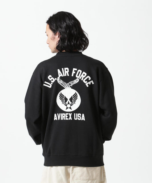 《&DEPOT限定》美國空軍圓領衛衣 / 美國空軍圓領衛衣 / AVIREX