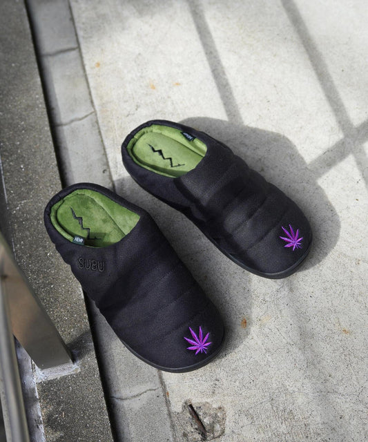 SUBU x MANASTASH/大麻斜紋繡花涼鞋