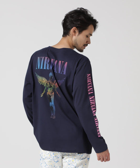 NIRVANA 天使漸變長袖T恤 襯衫