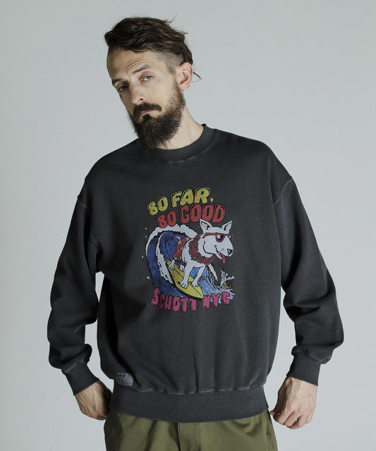 CREW SWEAT SURF DOG/圓領衛衣 衝浪狗