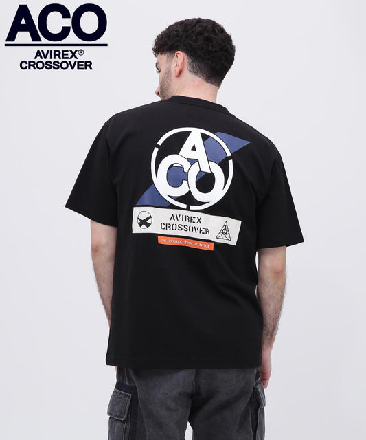 《CROSSOVER》拼接T恤 / AVIREX / 阿維雷克斯