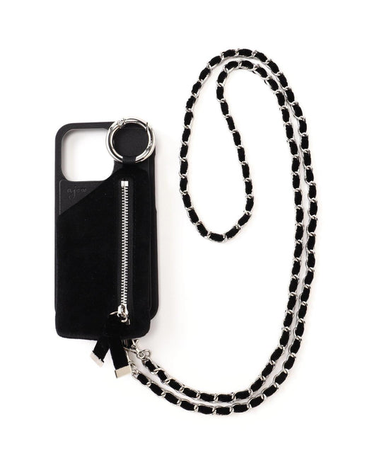 SATIN DRESS CASE SHOULDER iPhone14Pro