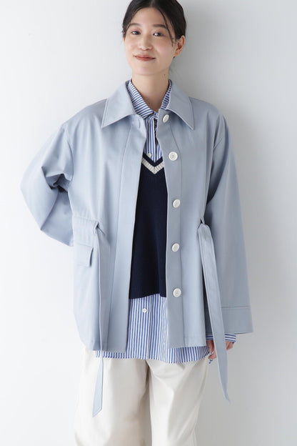 斜紋絨立領夾克