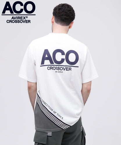 《CROSSOVER》線條T恤 / AVIREX / 阿維雷克斯