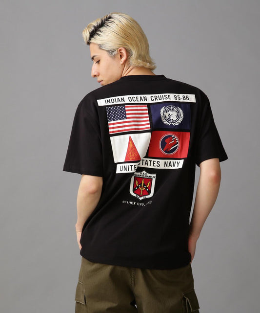 TOP GUN 麻布 貼片 T恤