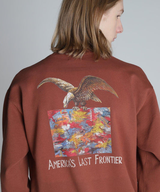 CREW NECK 毛衣 鷹和地圖