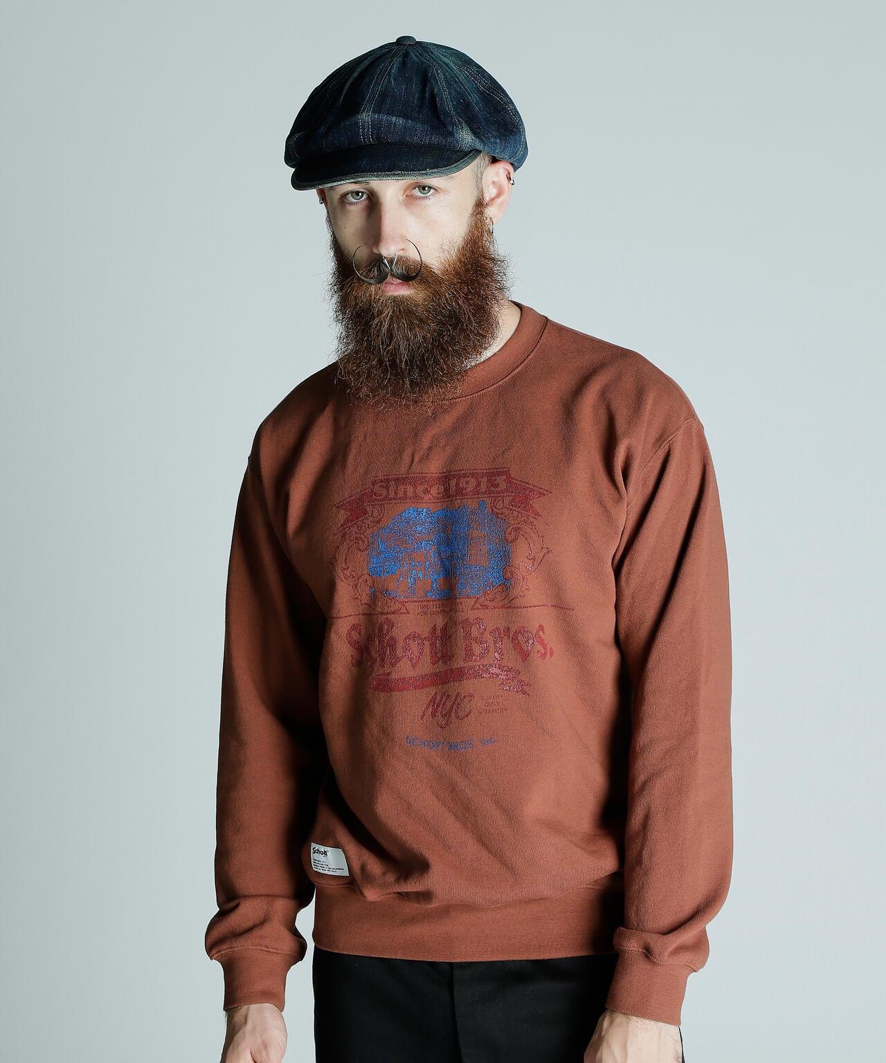 CREW SWEAT Schott FACTORY/圓領衛衣 肖特工廠