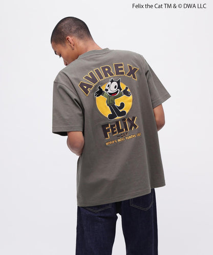 《AVIREX×FELIX》刺繡標誌短袖T恤/刺繡標誌 短袖T恤/阿維雷克斯/菲利克斯