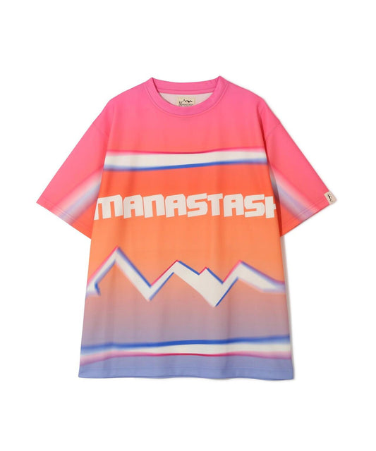 MANASTASH全息漸變標誌印花上衣