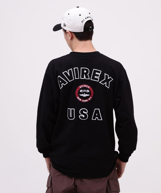 VARSITY LOGO 長袖T恤 / AVIREX / 阿維雷克斯