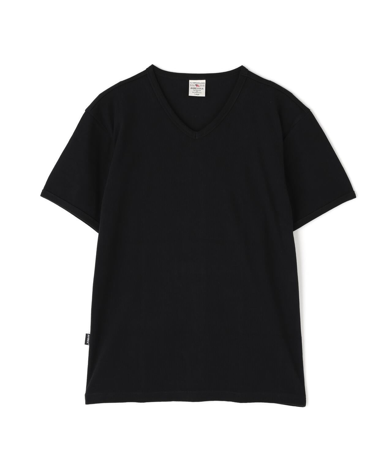 《日常》肋骨短袖V領T恤 衣服