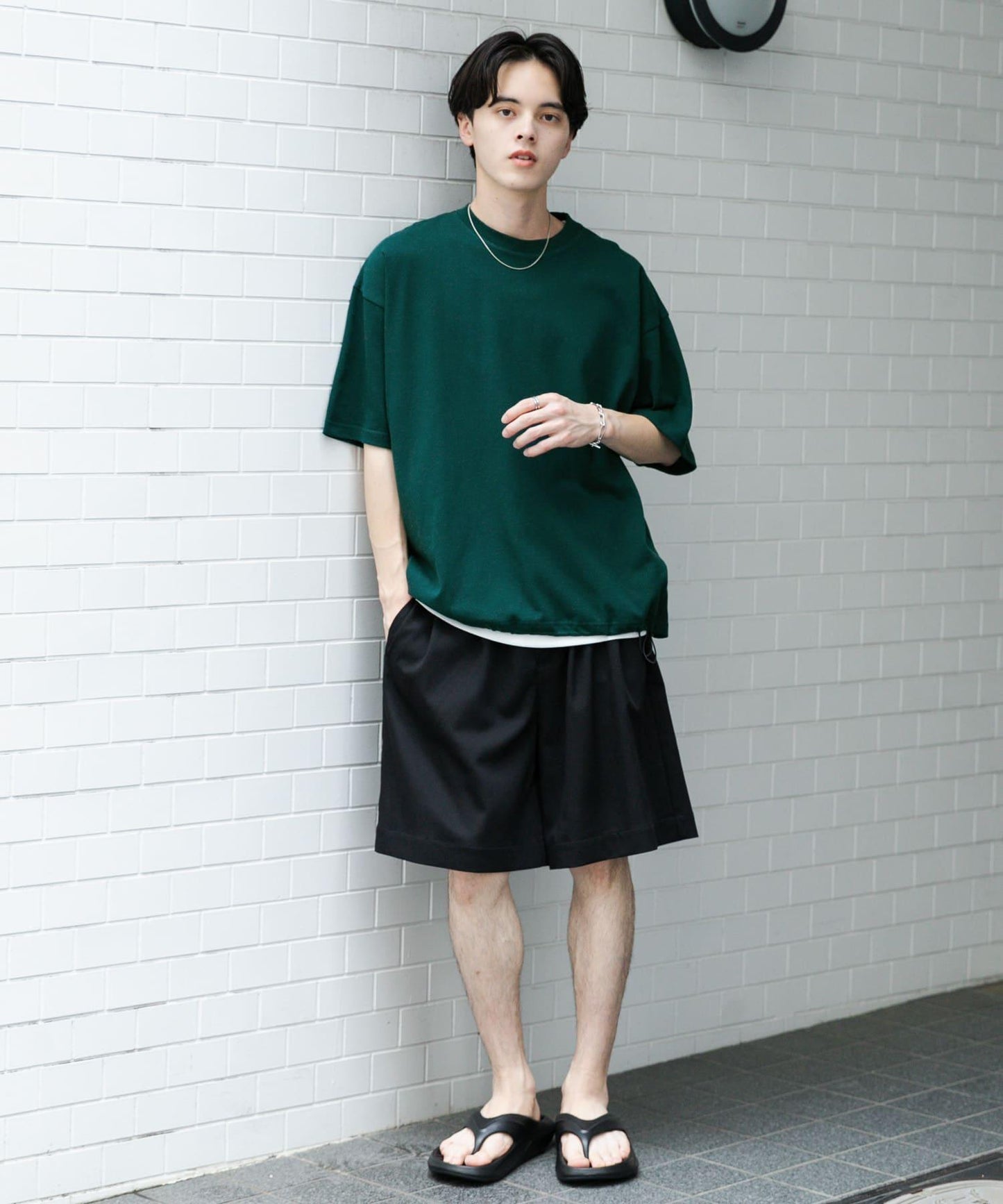 中性款抽繩短袖T恤