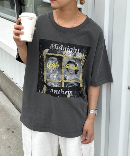 【男女通用】復古褪色印花旅行T恤