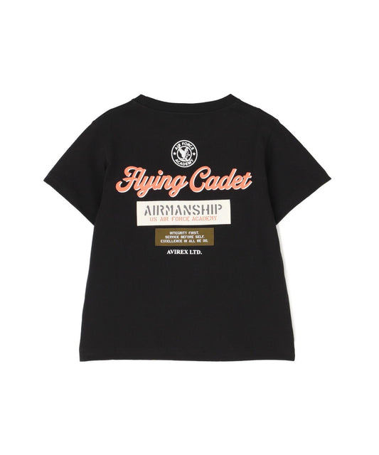 《KIDS / 兒童》CADET PATCH T-SHIRT / 軍校徽章 短袖T恤 / AVIREX / 阿維雷克斯