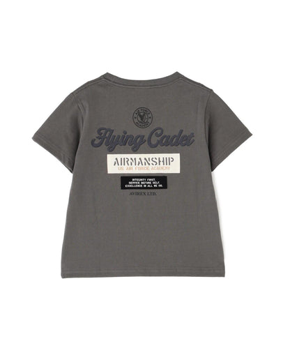 《KIDS / 兒童》CADET PATCH T-SHIRT / 軍校徽章 短袖T恤 / AVIREX / 阿維雷克斯