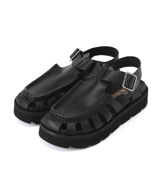 CLARKS/Clarks Meare Buckle 女士馬爾巴克爾（黑色皮革）