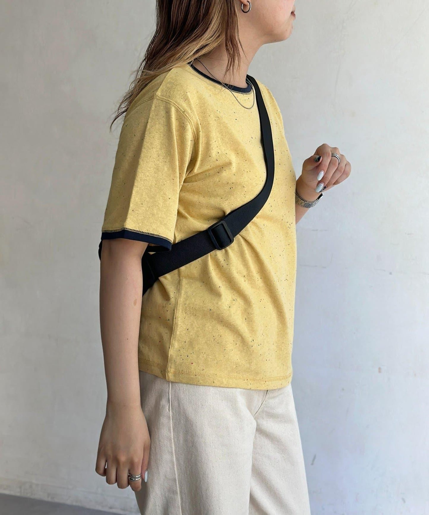 條紋透氣短袖T-shirt