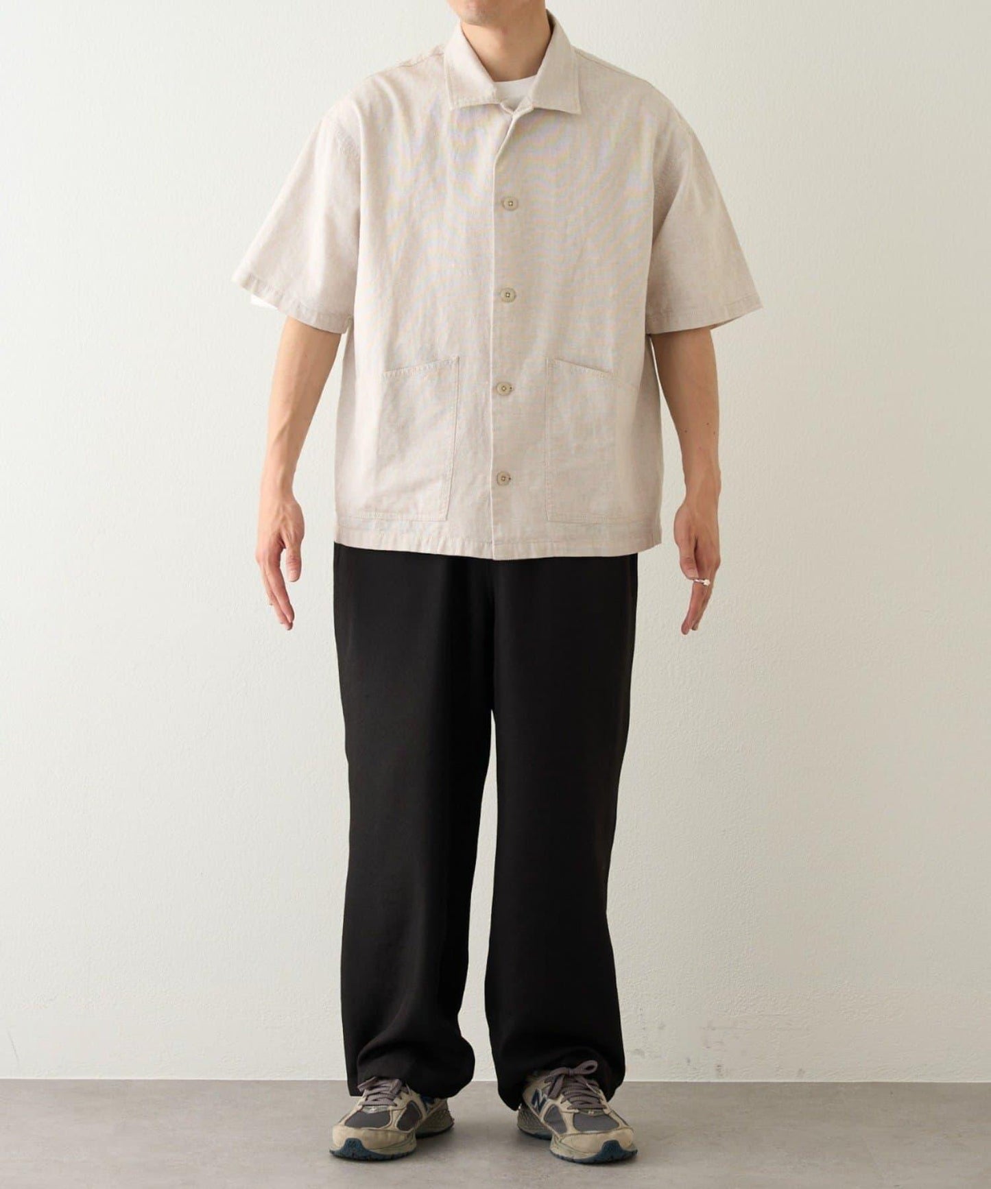 【男女通用】棉麻連體襯衫