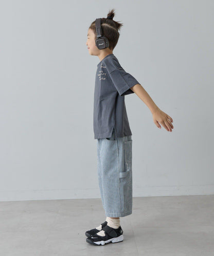 復古風拼接圖案短袖TEE（KIDS款）