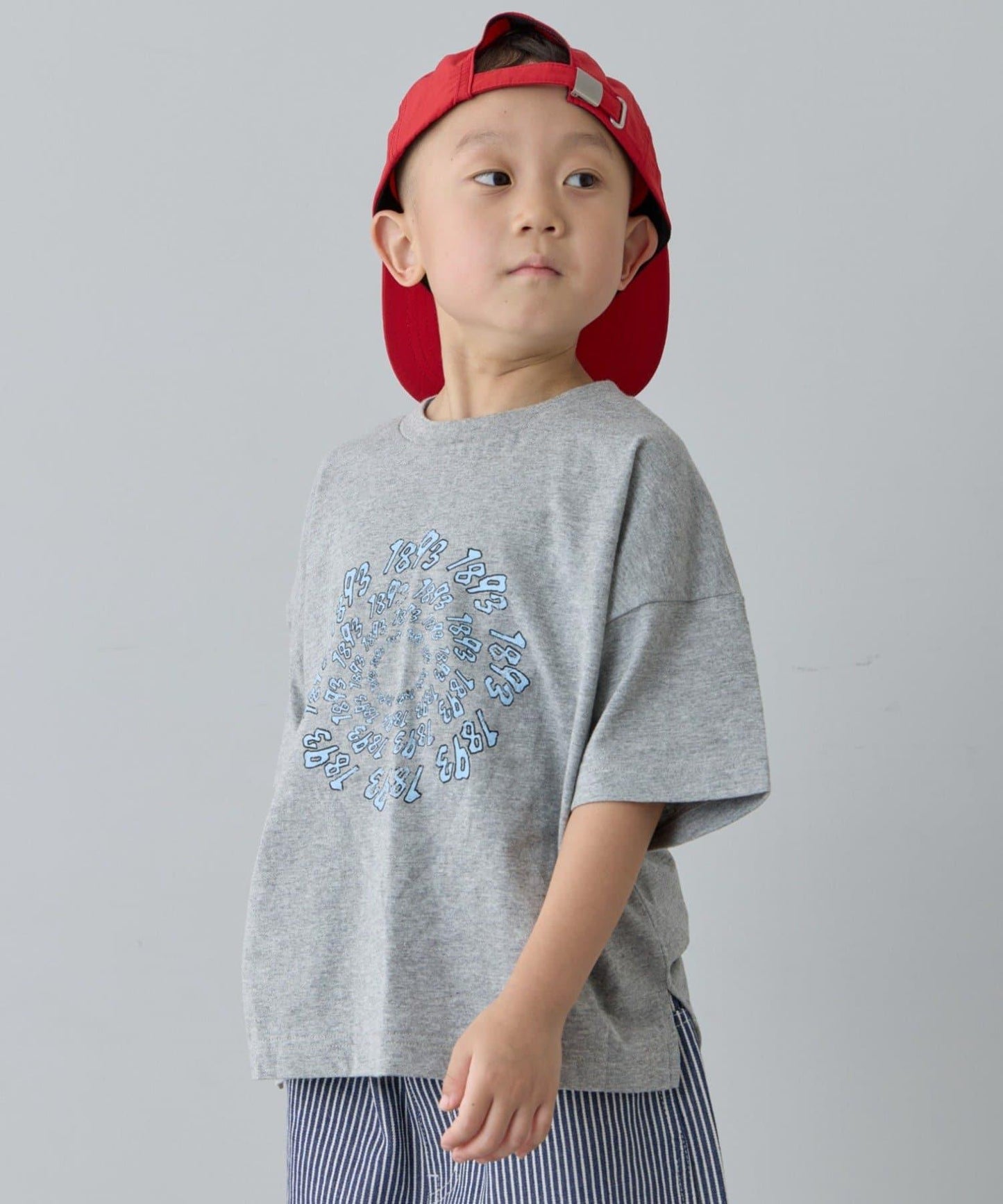 復古風拼接圖案短袖TEE（KIDS款）