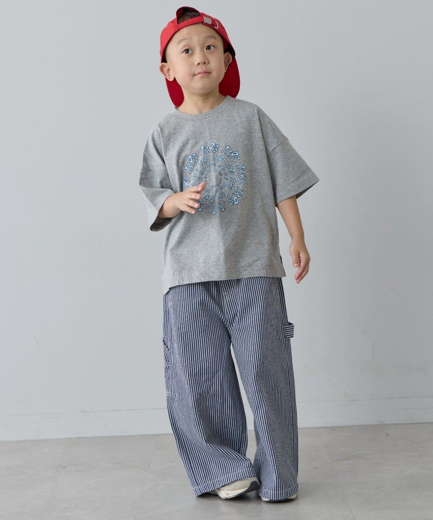 復古風拼接圖案短袖TEE（KIDS款）