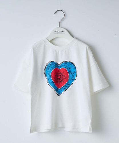 復古風拼接圖案短袖TEE（KIDS款）