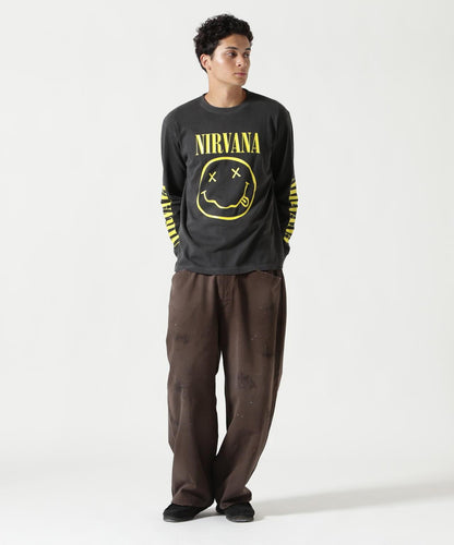 NIRVANA/涅槃/微笑長袖T恤/合作款T-shirt