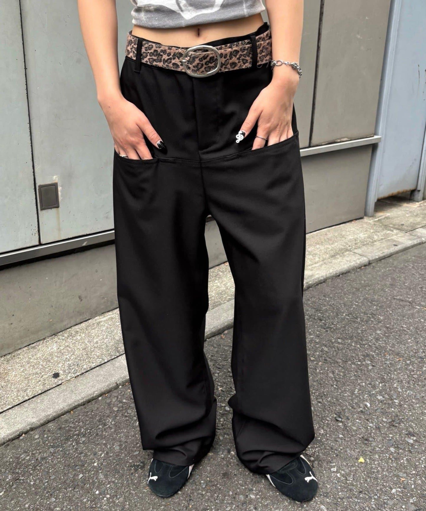 【3尺碼】斜口袋休閒褲