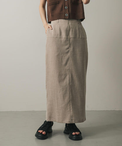 拉鍊裝飾高腰包臀裙