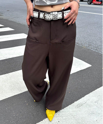 【3尺碼】斜口袋休閒褲