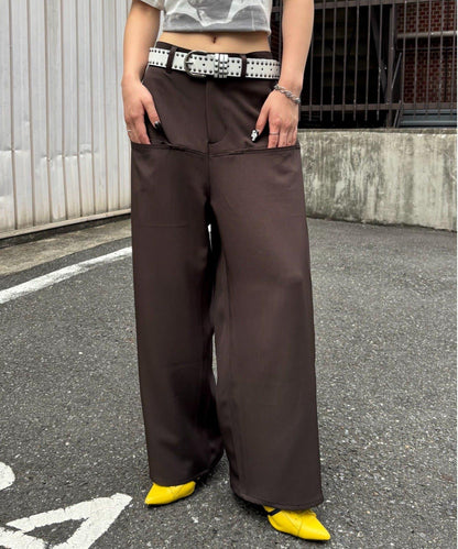 【3尺碼】斜口袋休閒褲