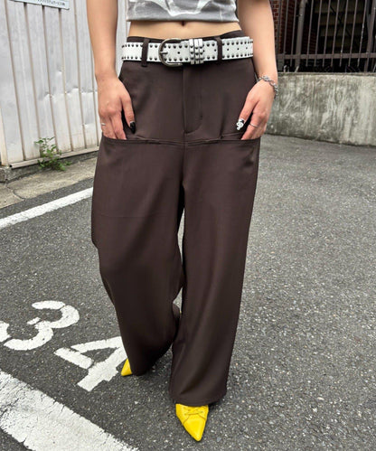 【3尺碼】斜口袋休閒褲