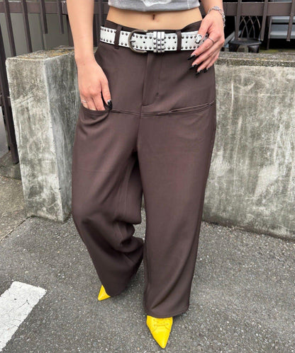 【3尺碼】斜口袋休閒褲