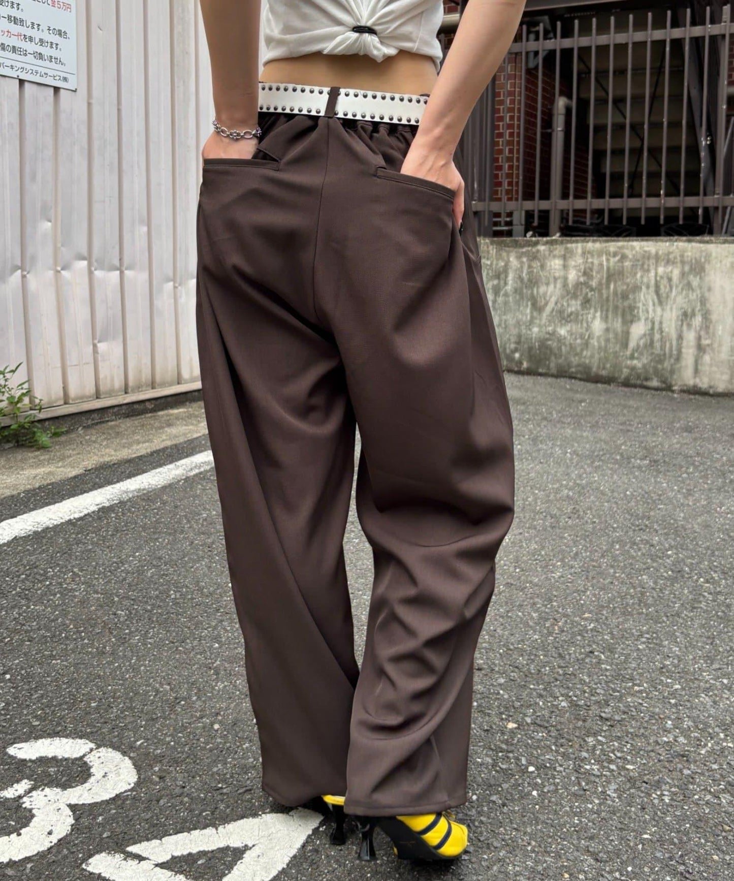 【3尺碼】斜口袋休閒褲