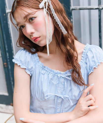 蝴蝶結迷你連衣裙