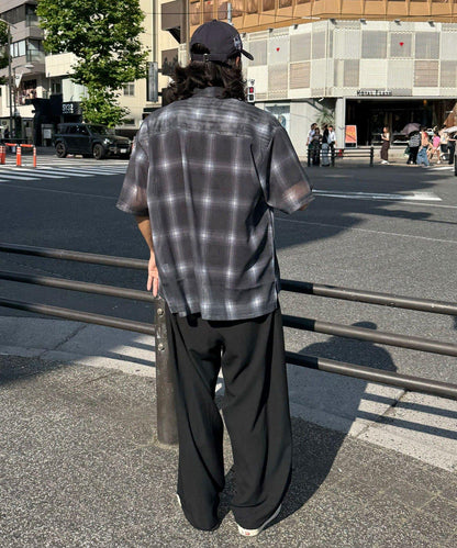 網眼拼花短袖襯衫