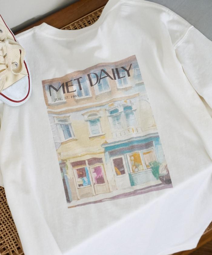 復古雜誌背面印花T恤