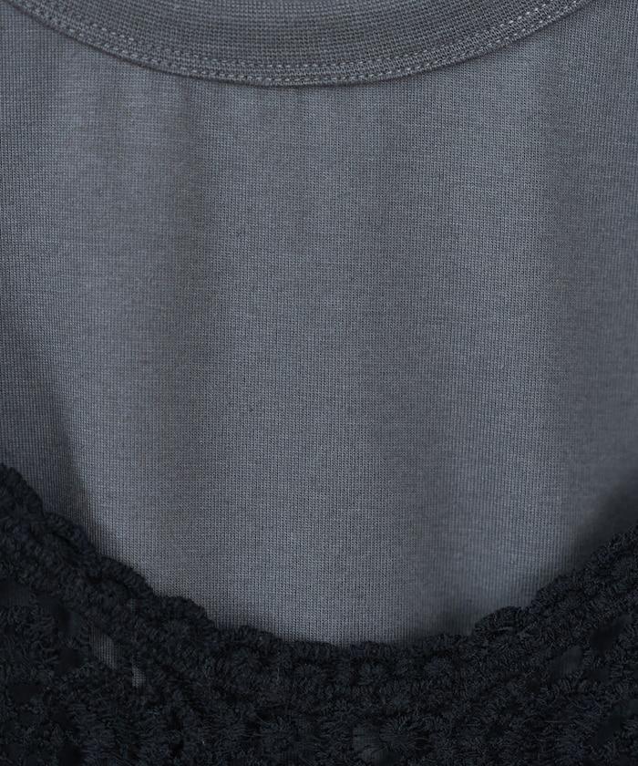 【套裝商品】蕾絲背心 T恤套裝