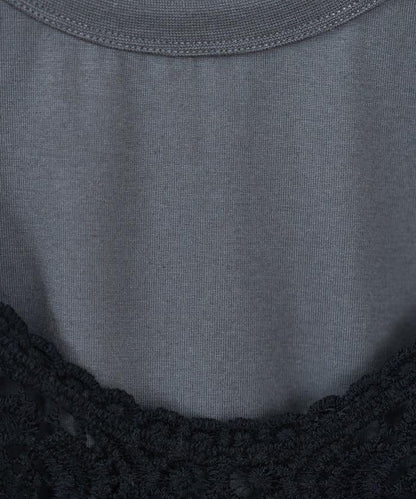 【套裝商品】蕾絲背心 T恤套裝